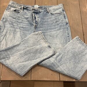 Princess Polly Light Wash Wide Leg Jeans
